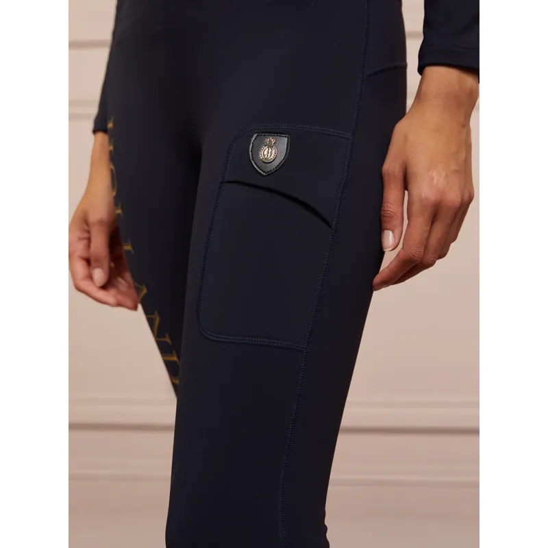 Holland Cooper Halcot Thermal Legging - Ink Navy-2